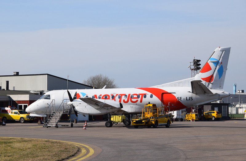 SE-LJS på Halmstad 2015-03-18. Foto: Sven-Erik Jönsson