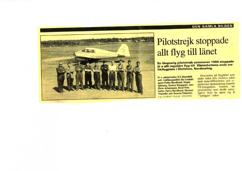 1960. VF. Pilotstrejk stoppade allt flyg till länet..jpg