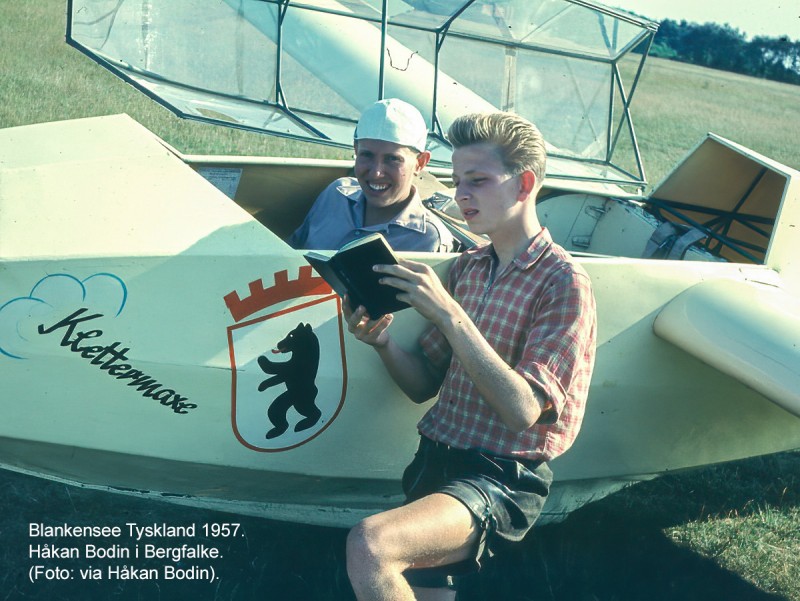 Blankensee Tyskland 1957. Håkan Bodin i Bergfalke.jpg