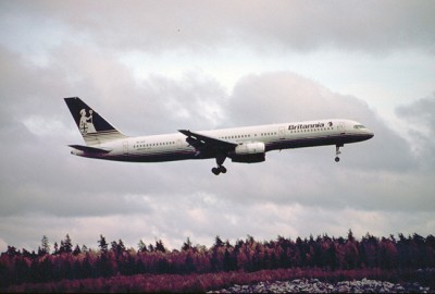 SE-DUP strax före landning på Arlanda 20001-01-19. <br />Foto: Bill Östring